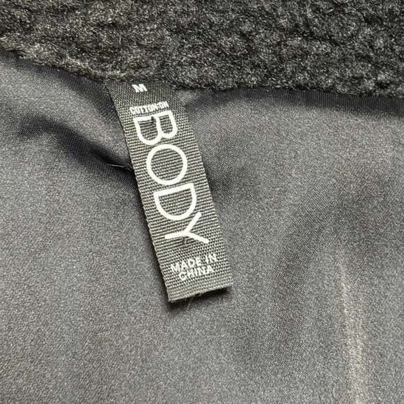 Cotton-On Body Women's Black Sherpa Fleece Zip-Up Jacket Size M Casual - Picture 5 of 9